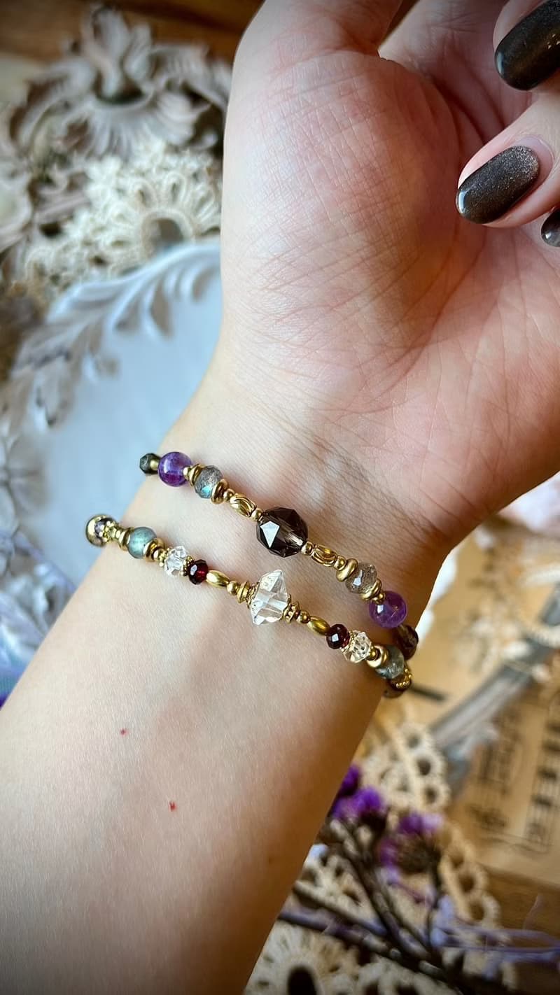 -為往事療傷-天然水晶手鏈/黃銅手鍊