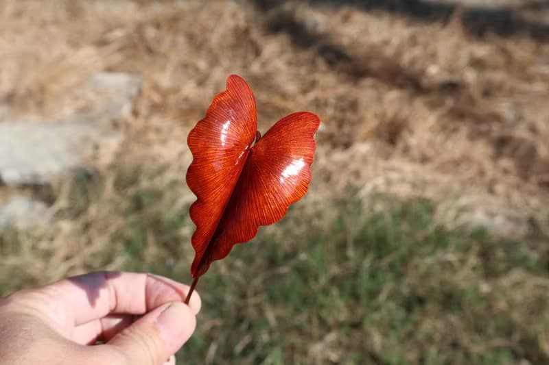 【訂製】永生黑葉芋盆栽 紅銅純手工鍛敲 療癒禮物