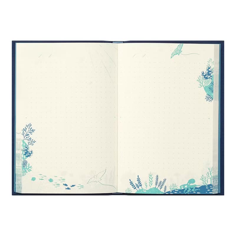 MIDORI 刺繡書籤日記本 鯨鯊