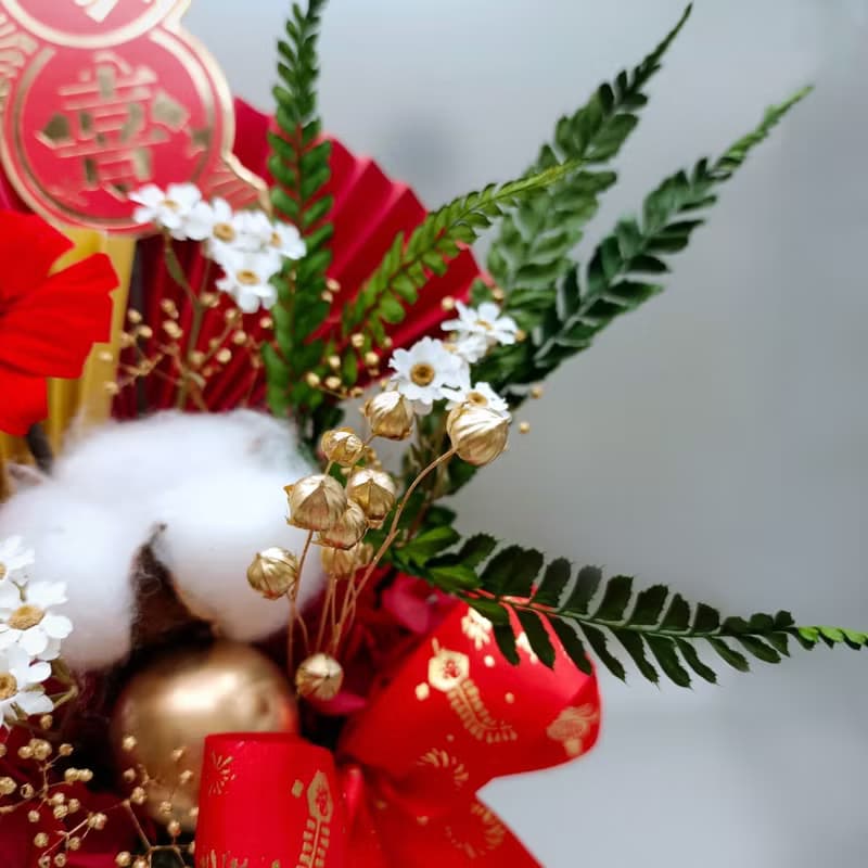 新年限定春節花禮 / 永生花盆花 / 新年花禮 永生花 年節禮物