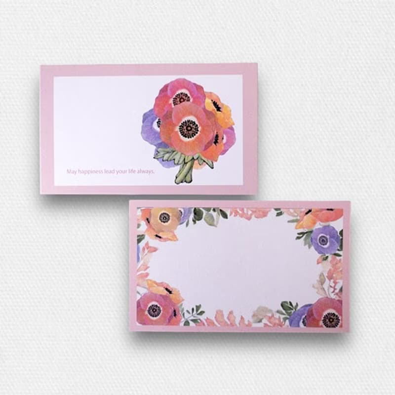 メッセージカード封筒セット/アネモネブーケ