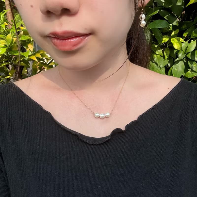 日本Akoya珍珠  項鍊 14KGF