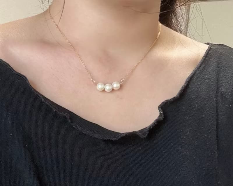 日本Akoya珍珠  項鍊 14KGF