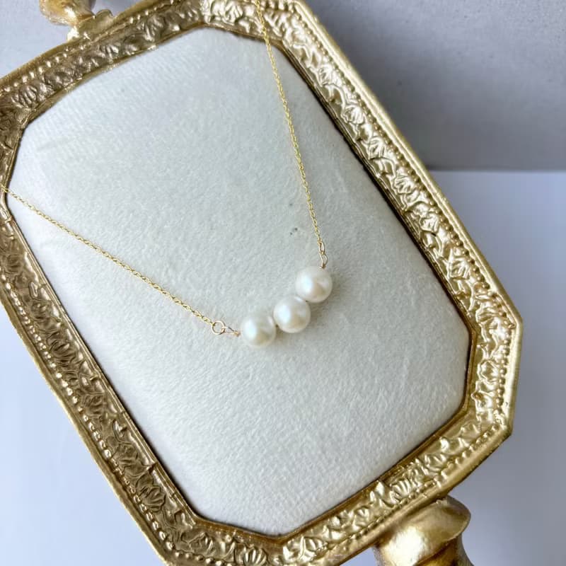 日本Akoya珍珠  項鍊 14KGF