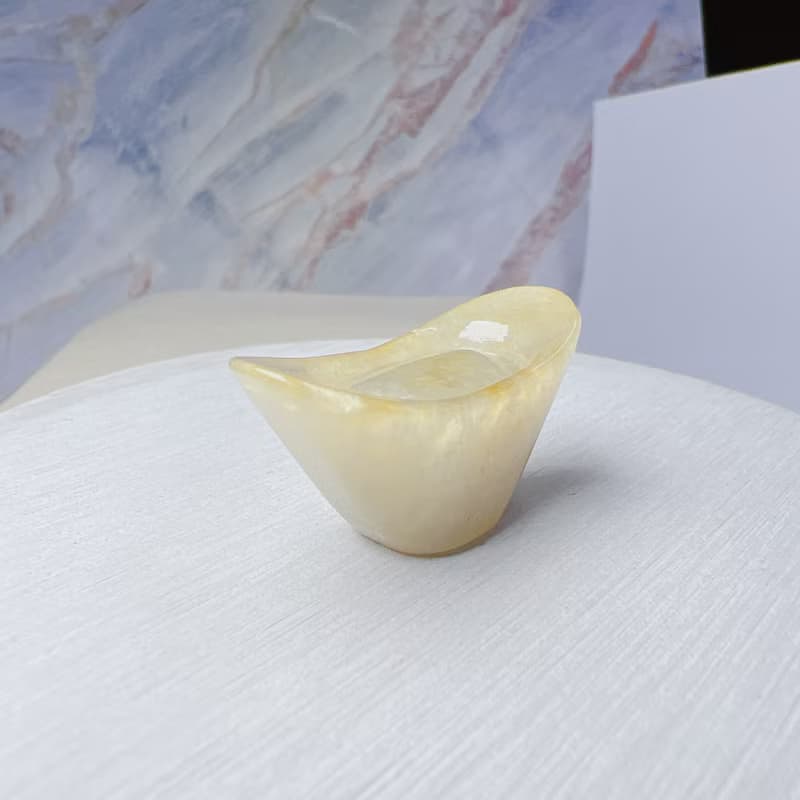 飄黃翡翠元寶 | 天然A貨翡翠 | 送禮