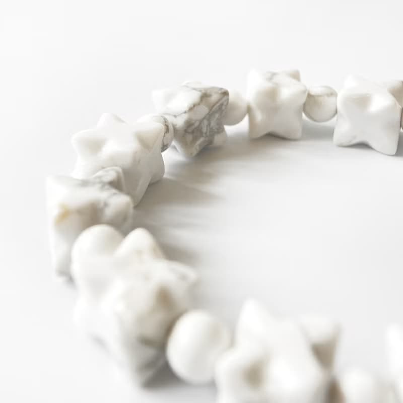 梅爾卡巴 白松石手串手鍊 8mm+ (高雅潔靜 雲石紋理)