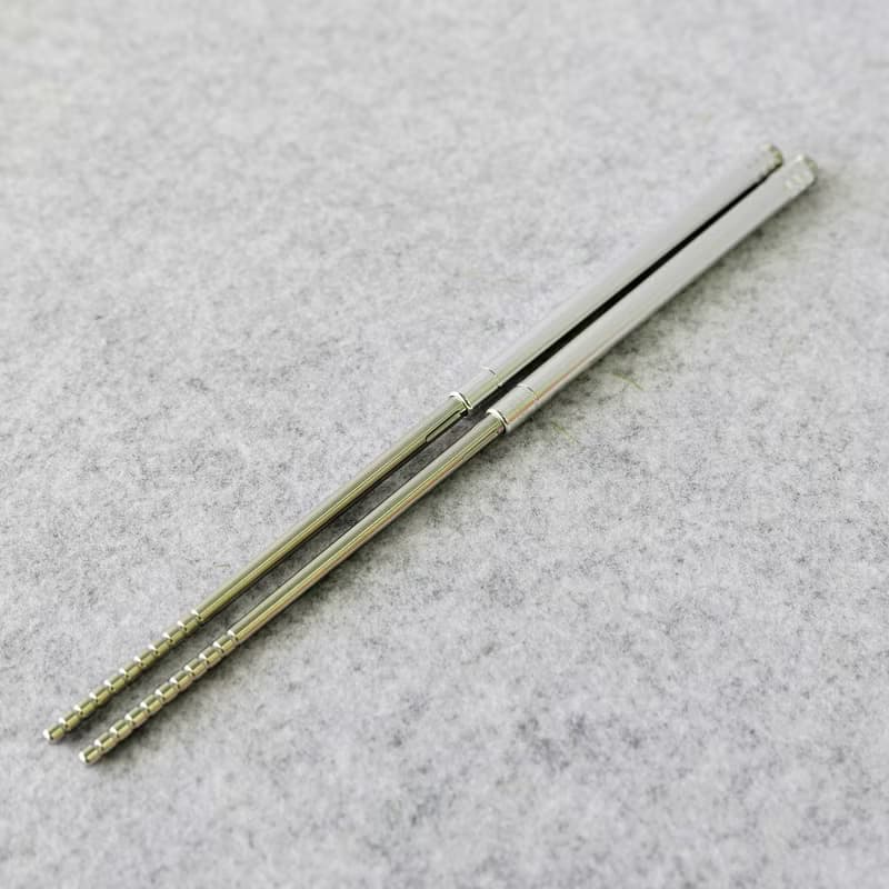 現貨 不鏽鋼環保筷 環保餐具 隨身餐具 轉轉伸縮筷 露營用品