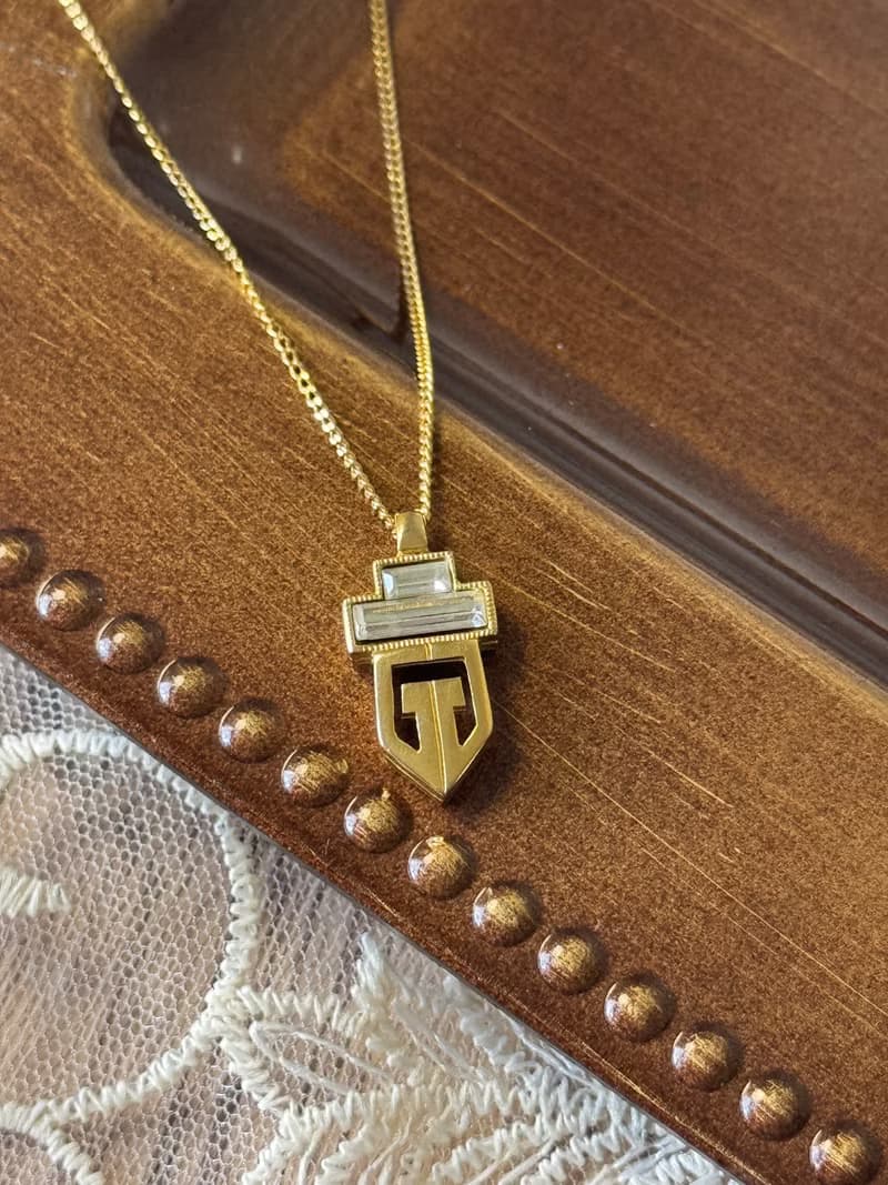 中古正品 Givenchy 紀梵希 赫本風 水鑽項鍊 鍍金 古董飾品
