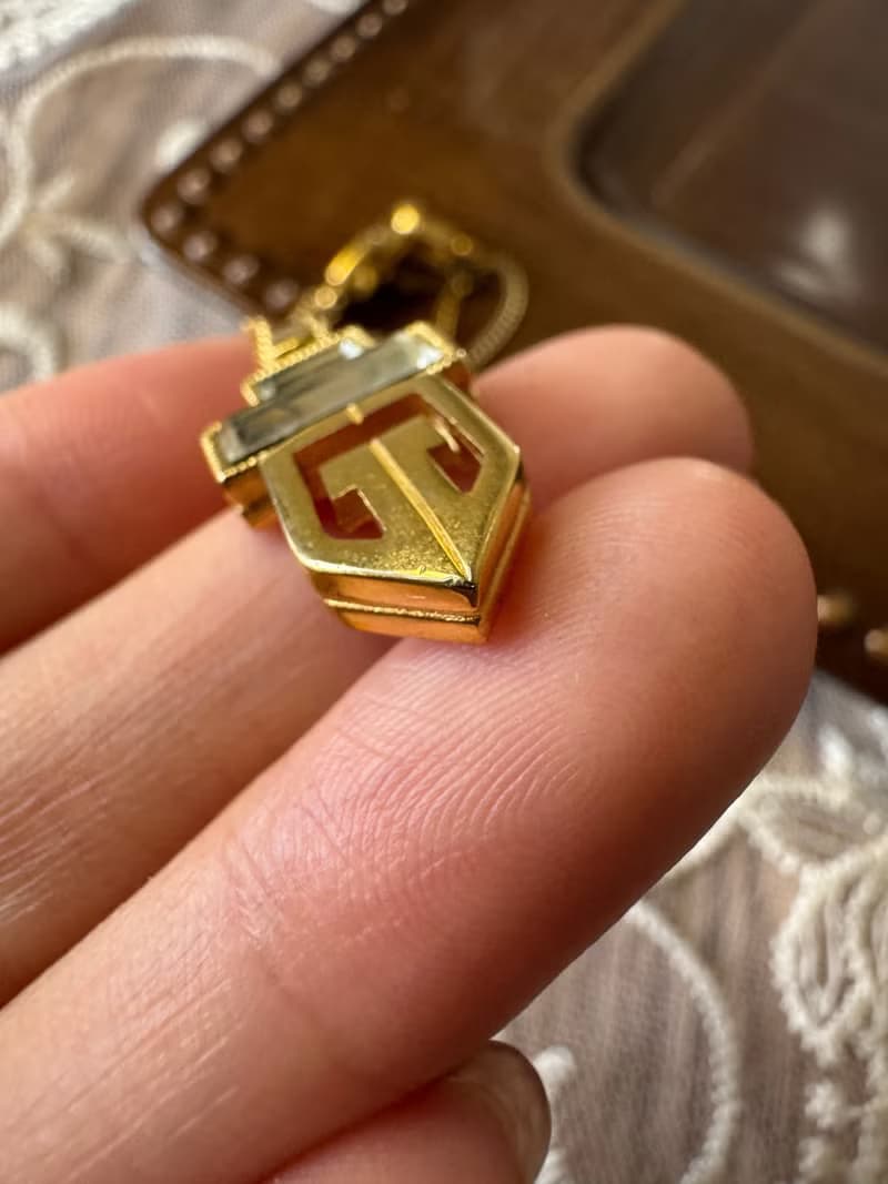 中古正品 Givenchy 紀梵希 赫本風 水鑽項鍊 鍍金 古董飾品