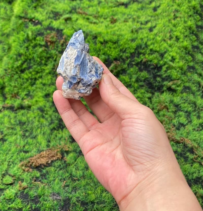 天然原礦藍晶石共生金雲母 療癒 招財 溝通 表達 觀察力 快速出貨