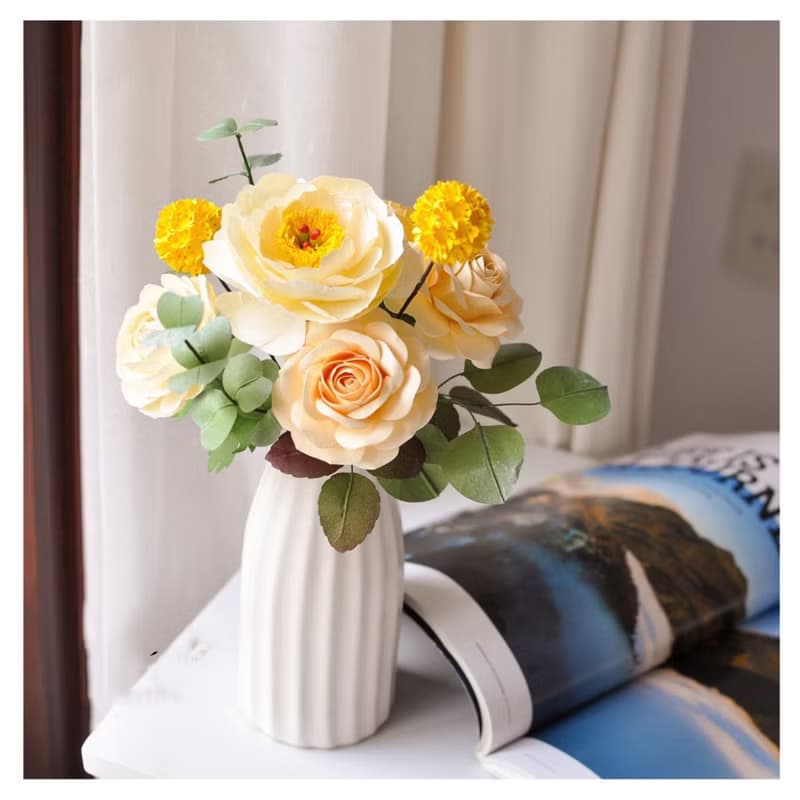 Shining Roes- Paper Flowers Bunch In Craft Box