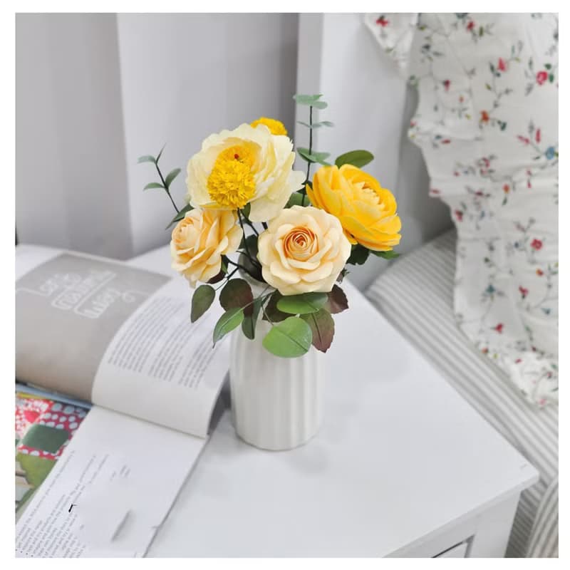 Shining Roes- Paper Flowers Bunch In Craft Box