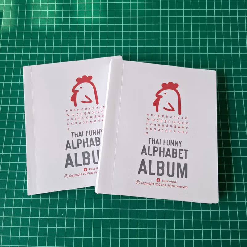 Postcard Full album: learning 44 Thai alphabets with fun!