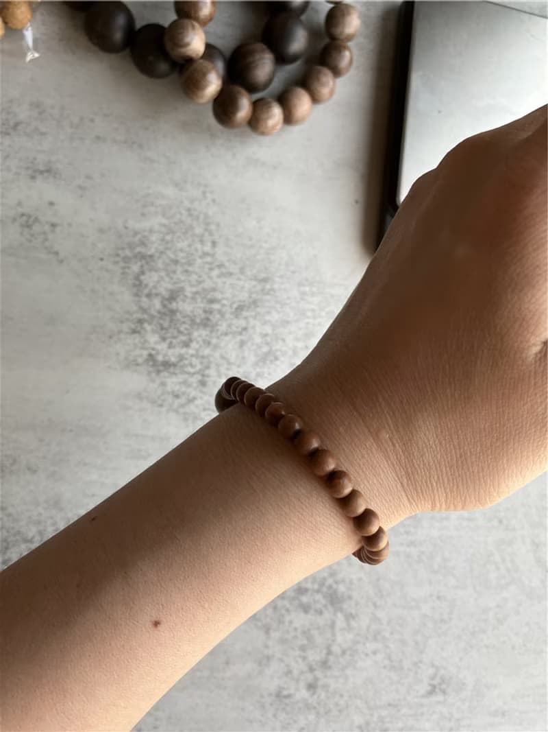 【圓珠重油款】印度老山手串5mm(3-4克)_中間大圓珠