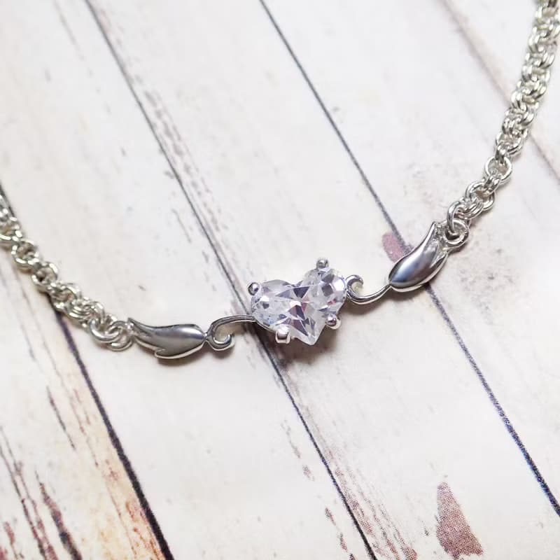 【比法一生】純銀手鍊—愛心翅膀手鍊