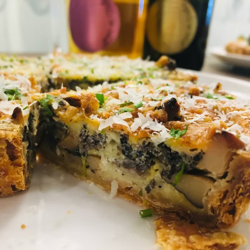 六吋 鹹派雙拼 1/2松露菌菇鹹派 & 1/2南瓜雞肉鹹派