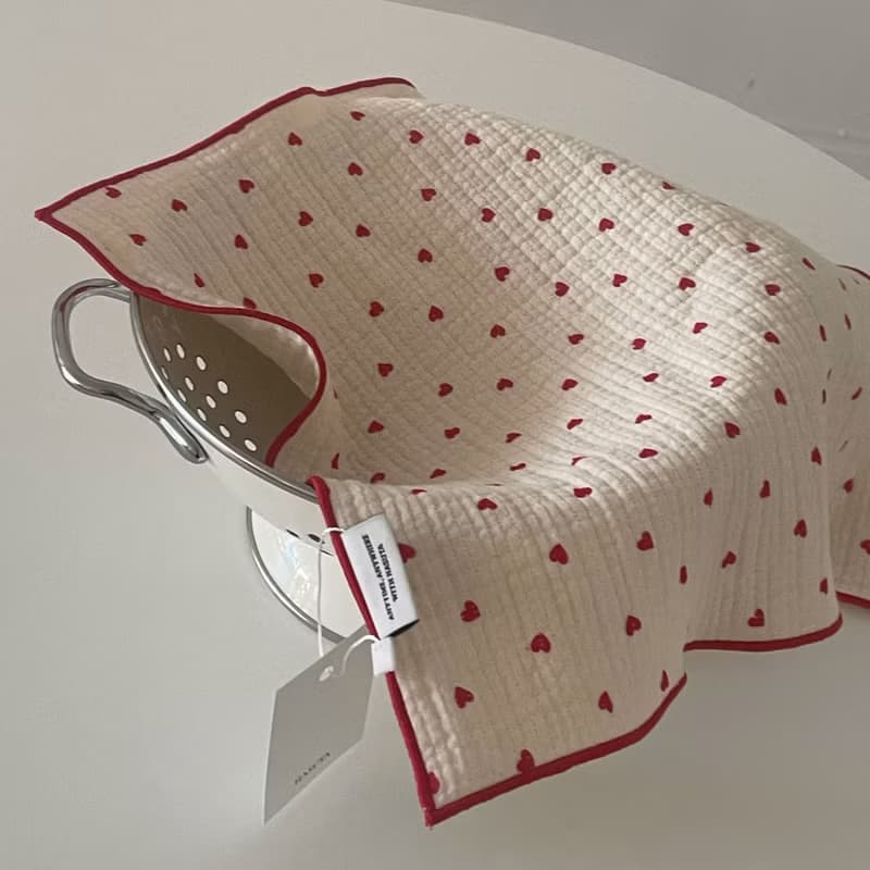 HEART2 KITCHEN CLOTH (RED)