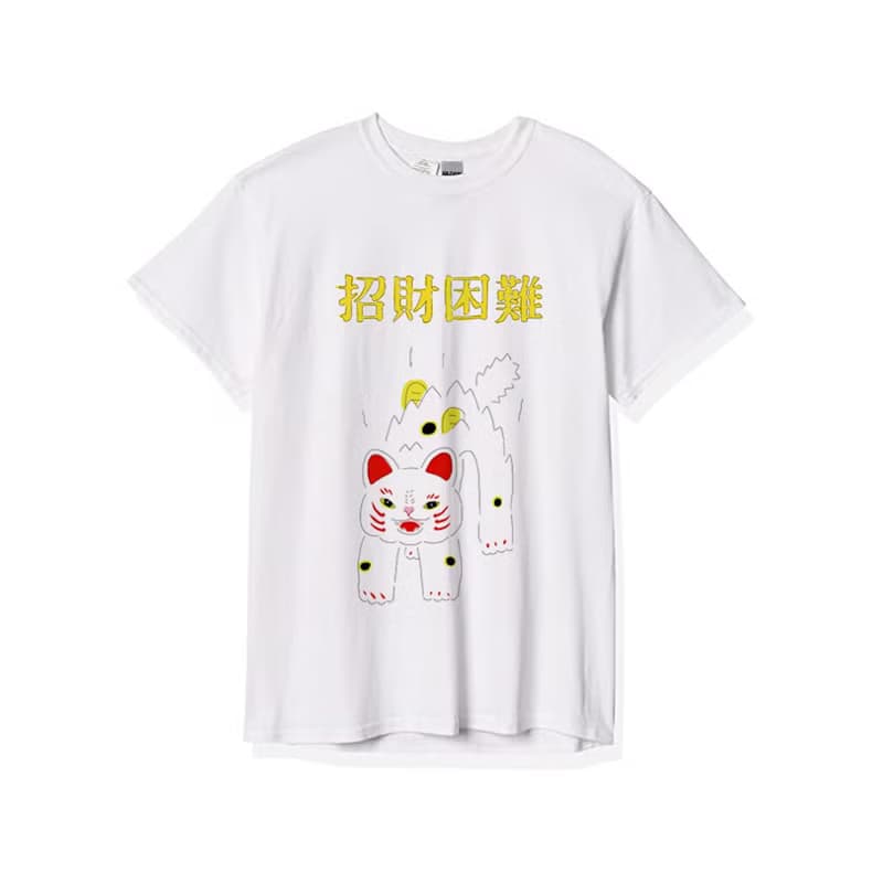 炸毛招財貓 T - Shirt