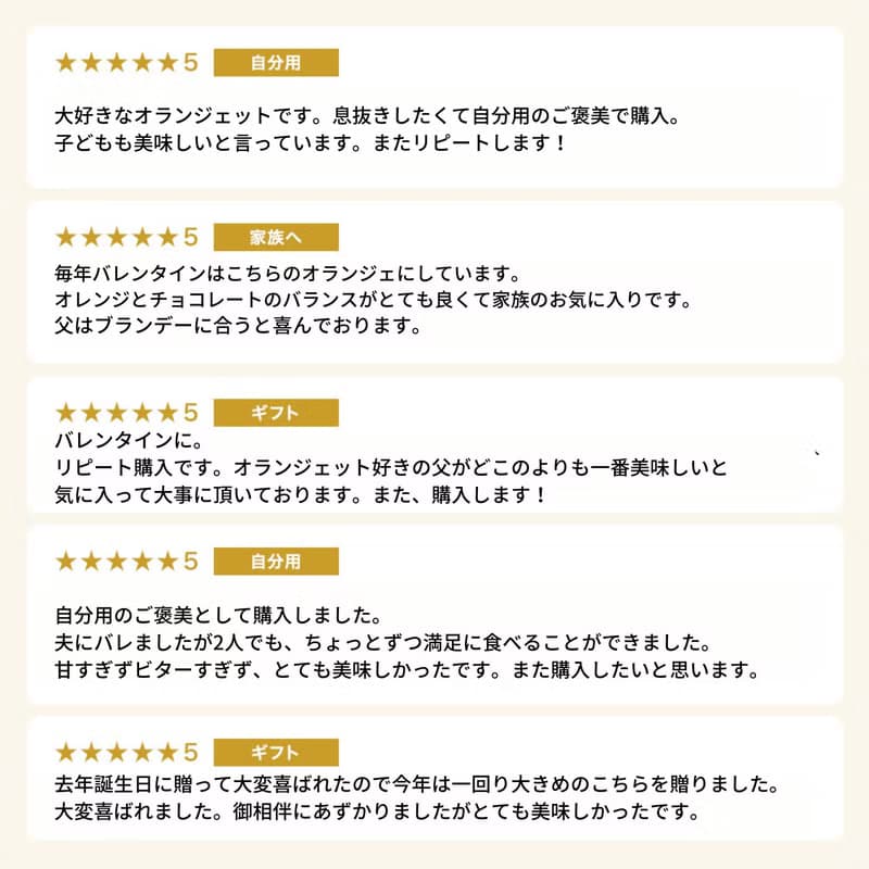オランジェット180g