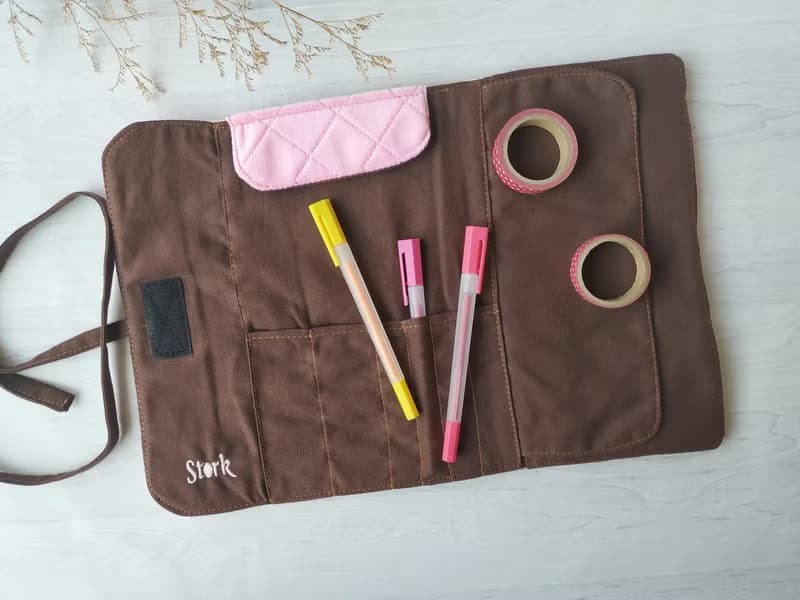 多功能筆袋│水彩筆袋│文具│餐具收納－小貓 / 小豬