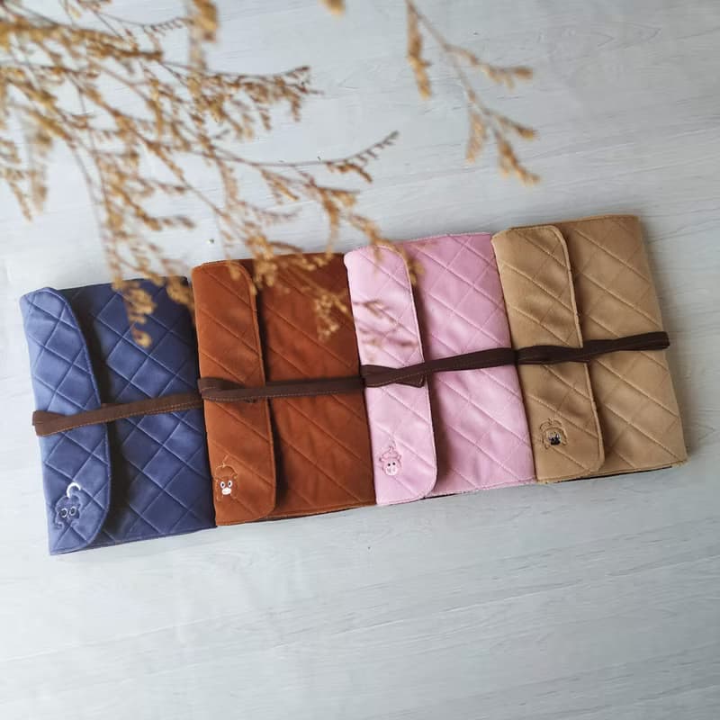 多功能筆袋│水彩筆袋│文具│餐具收納－小貓 / 小豬