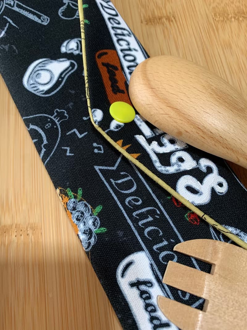 文青風環保純棉筷袋 ~美味關係 沈穩黑 潮物 收納 手作餐具袋 禮