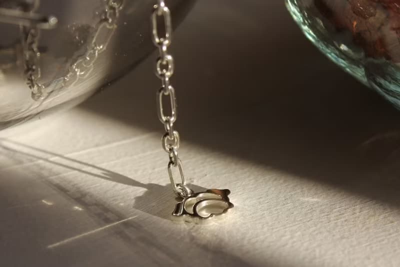 小狗與骨头 925银T扣手链