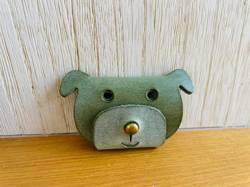 動物捲線器-擦蠟綠色熊熊