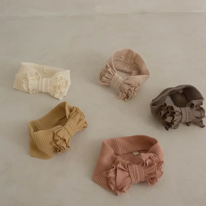韓國彈力羅紋材質荷葉袖邊新生兒套裝 •Raon Newborn Set•