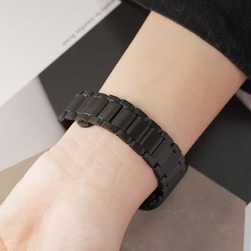 Apple watch - 平切面鈦金屬 蘋果專用錶帶