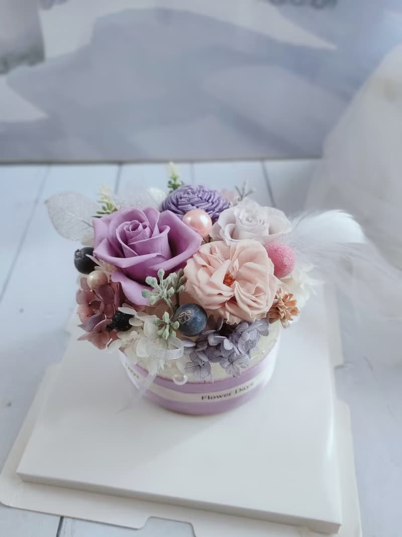 【體驗】【一人成班】花藝手作課程-永生蛋糕花 永久觀賞的生日蛋糕 禮物