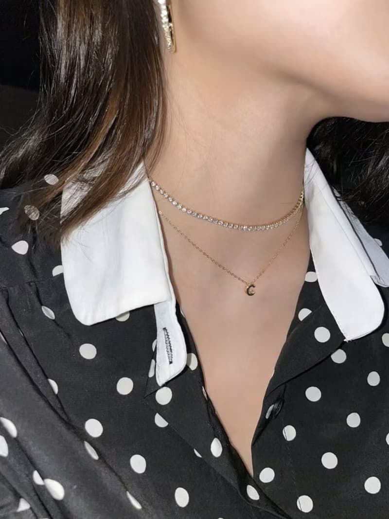 字母系列-純銀鍍金-經典簡約字母項鍊