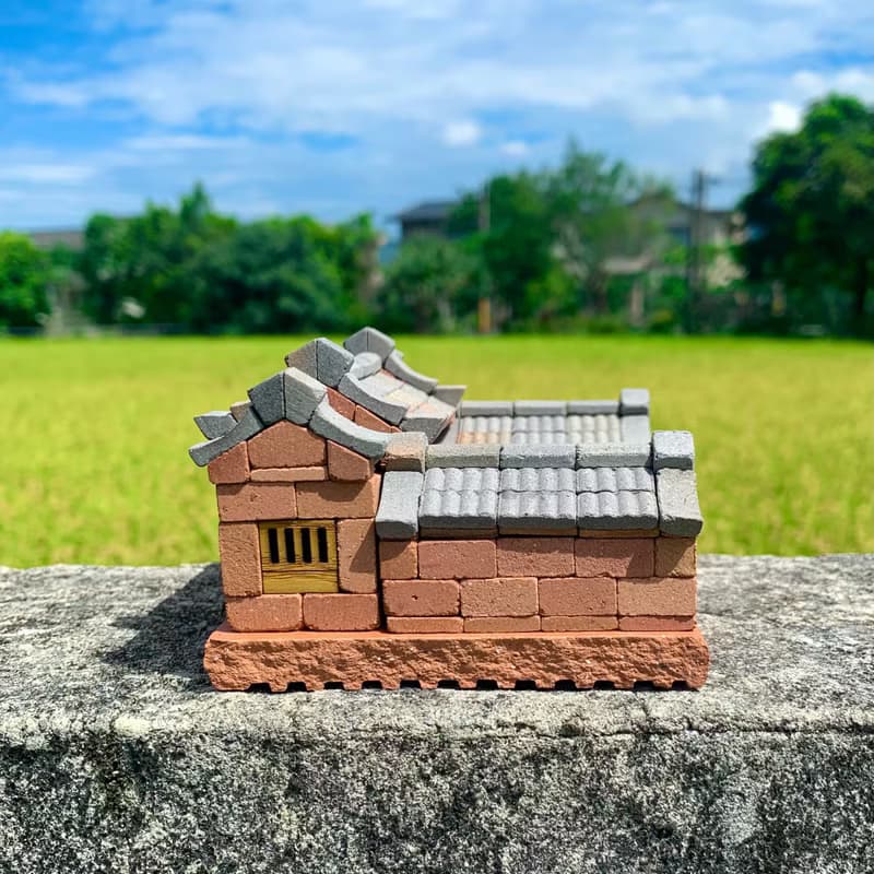 【DIY材料組合包】小三合院/小磚塊模型/迷你紅磚/台灣傳統築