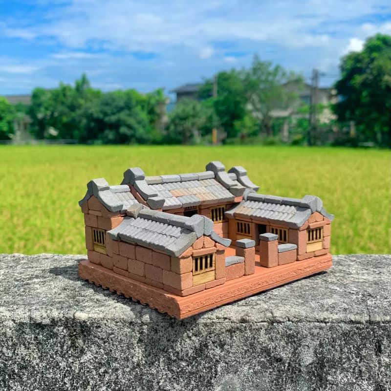 【DIY材料組合包】小三合院/小磚塊模型/迷你紅磚/台灣傳統築
