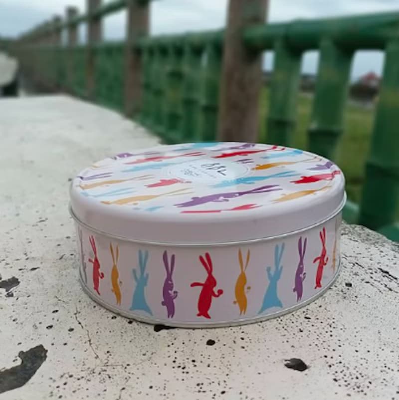 快速出貨-曲奇餅乾  圓鐵盒手工餅乾  交換禮物/生日禮物/禮盒