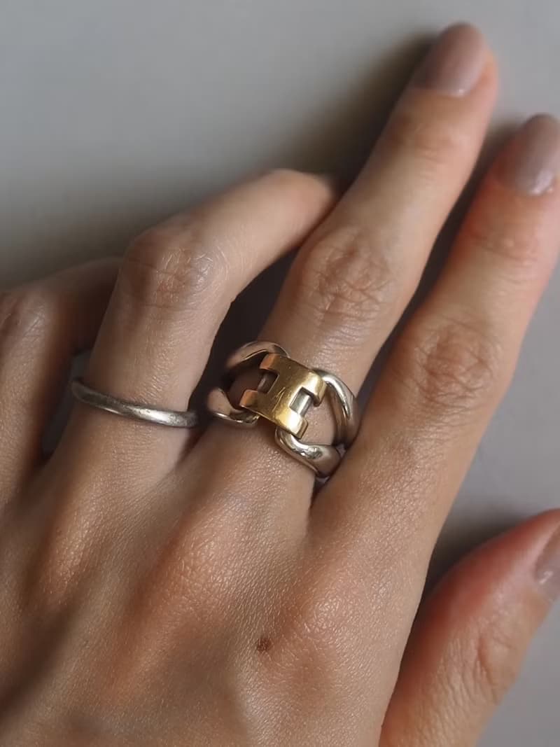 HERMÈS History Ring エルメス ヒストリー リング シルバー ゴールド ヴィンテージ