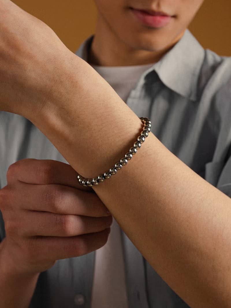 Unisex | 極晝系列 - 冰河 * 不鏽鋼手鍊