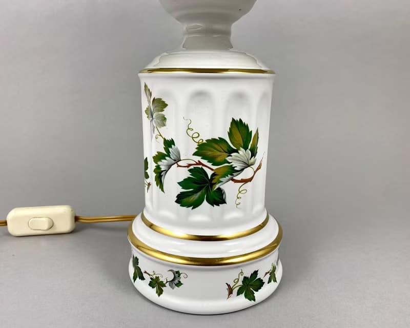 優秀的瓷器復古檯燈 比利時布魯塞爾瓷器