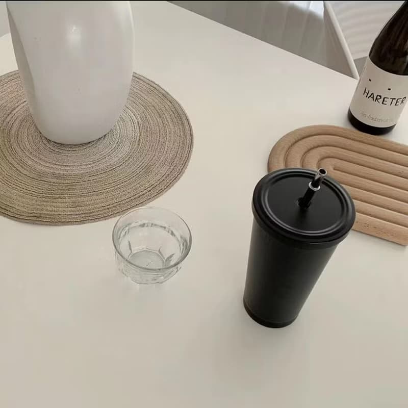 【創意禮物】定制吸管杯 時尚不鏽鋼隨行杯 送朋友禮物