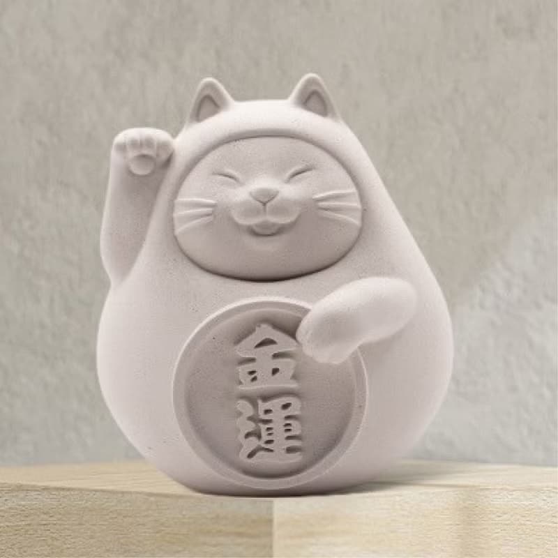 胖胖招財貓(大)  純淨白