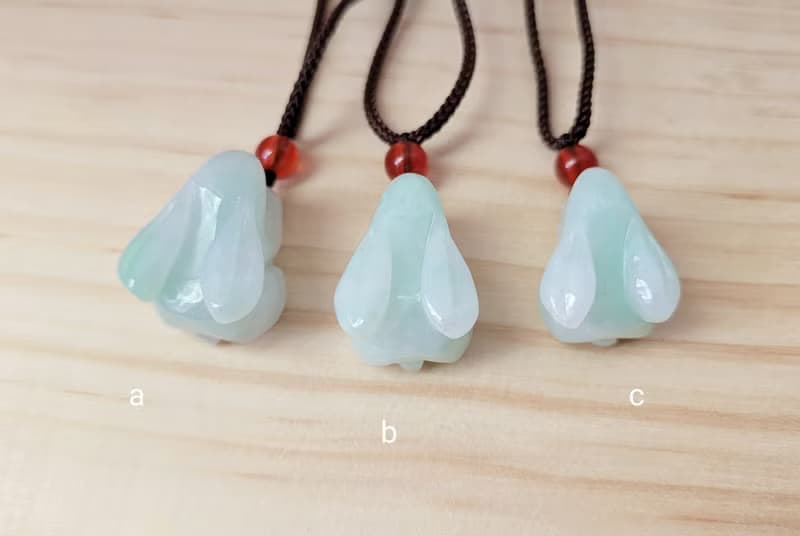 【親翠】天然翡翠 冰果綠胖臀兔兔項鍊 生肖 兔