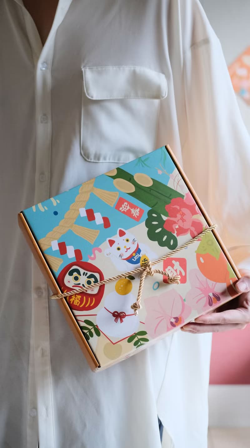 日系注連繩/紅白勝利/附3M掛鉤禮盒包裝/祈福乾燥花掛飾/開幕新居