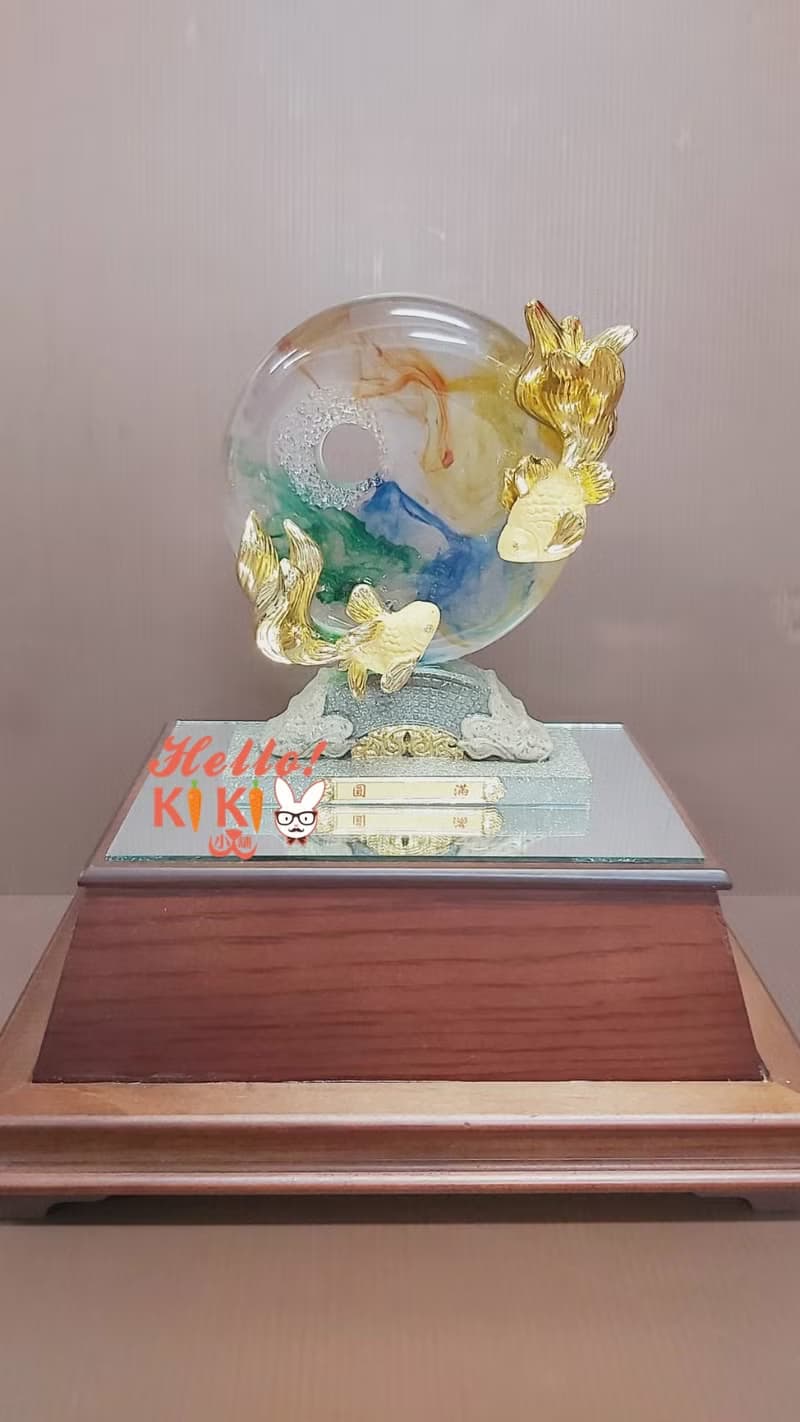 琉璃金箔 吉祥如意 升遷送禮 退休送禮 開幕送禮 新婚送禮 退伍賀