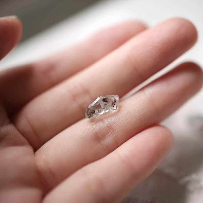 閃靈水晶純銀耳環　可改耳夾