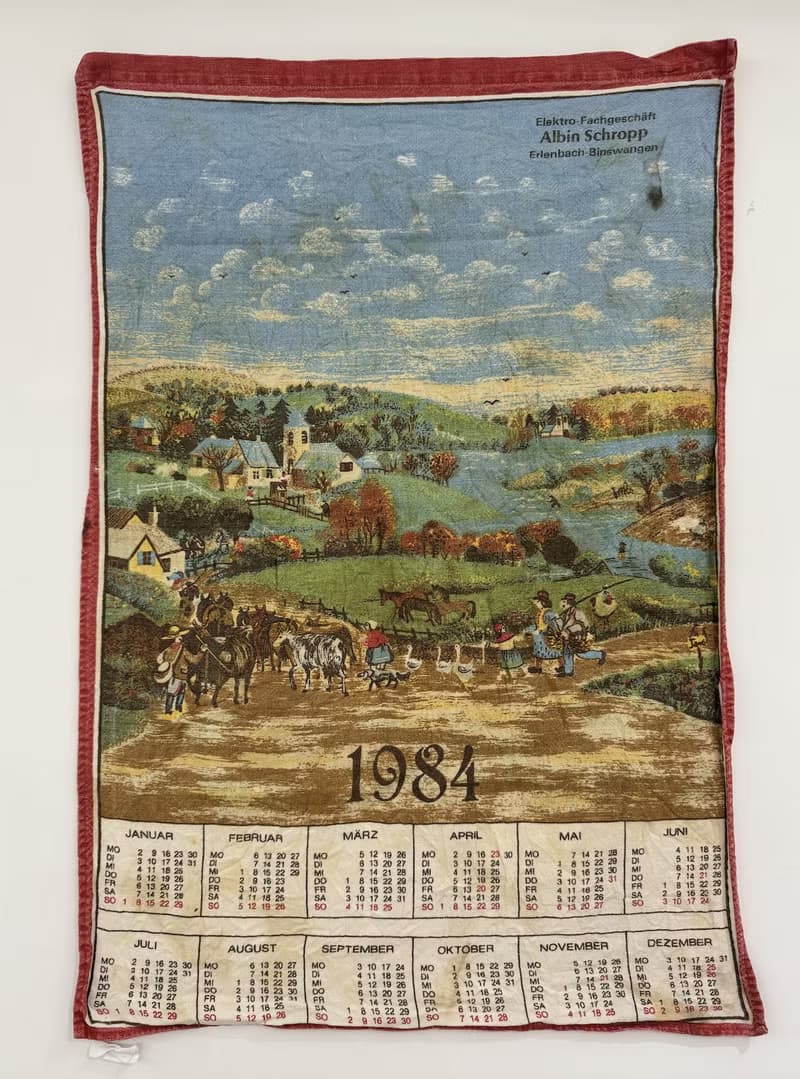誕生年份 布曆1984  Vintage Birthday Calendar