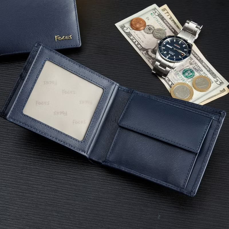 【男生皮夾】真皮RFID防盜皮夾 / 加大附零錢袋男短夾 / 男錢包