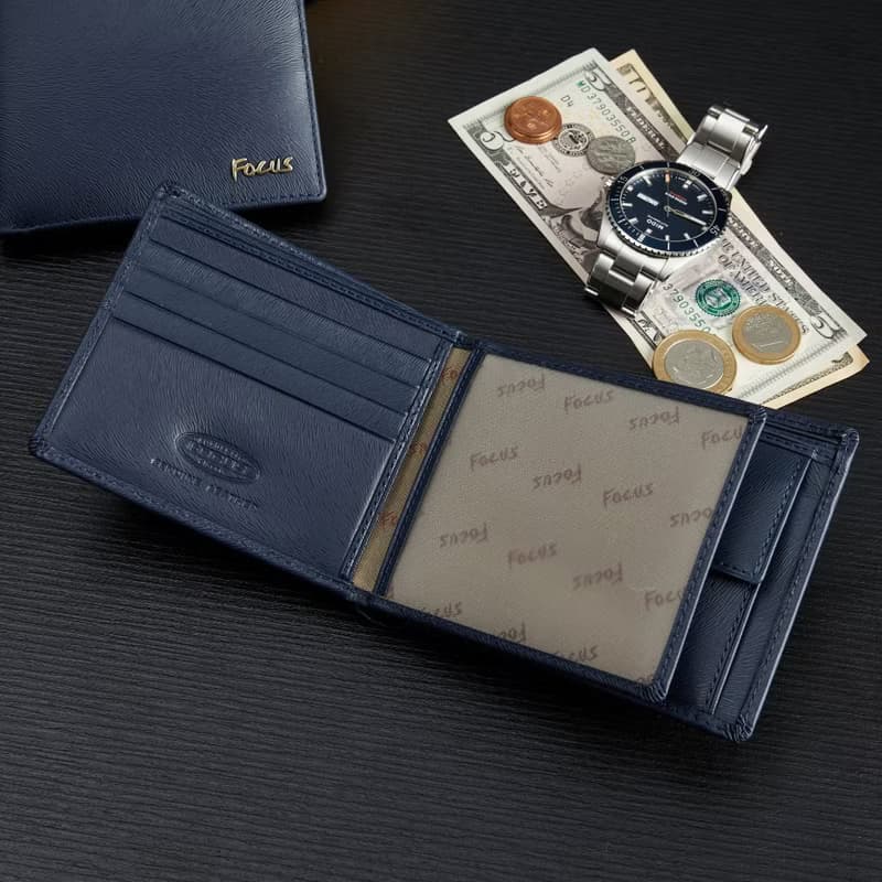 【男生皮夾】真皮RFID防盜皮夾 / 加大附零錢袋男短夾 / 男錢包