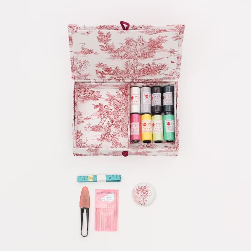 Toile de Jouy Sewing Kit S Storage Box