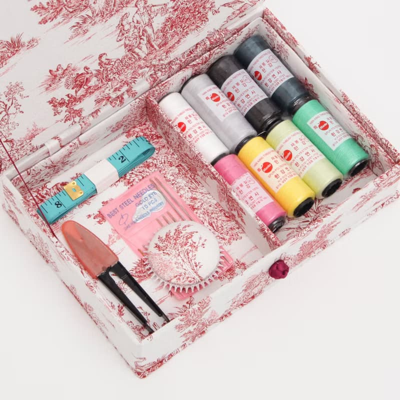 Toile de Jouy Sewing Kit S Storage Box