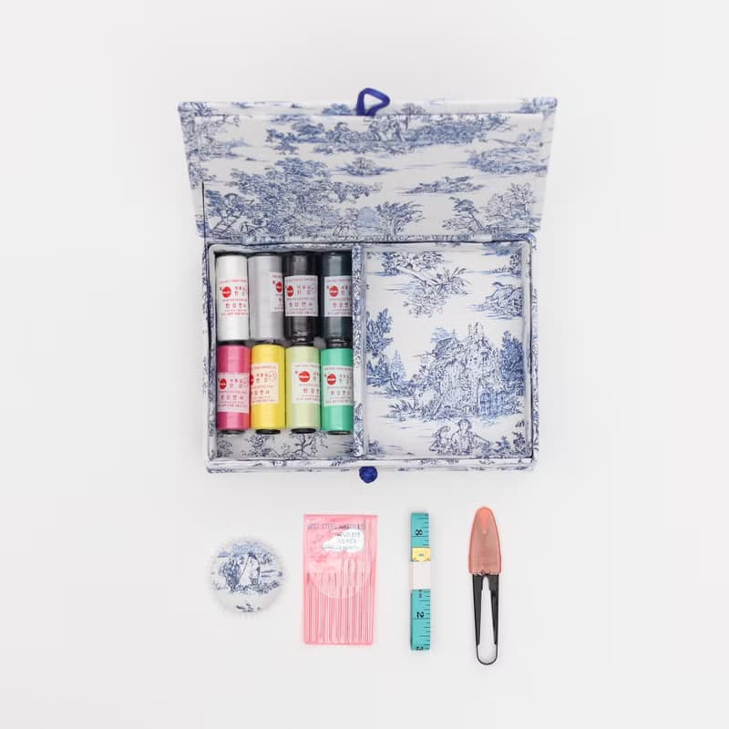 Toile de Jouy Sewing Kit S Storage Box